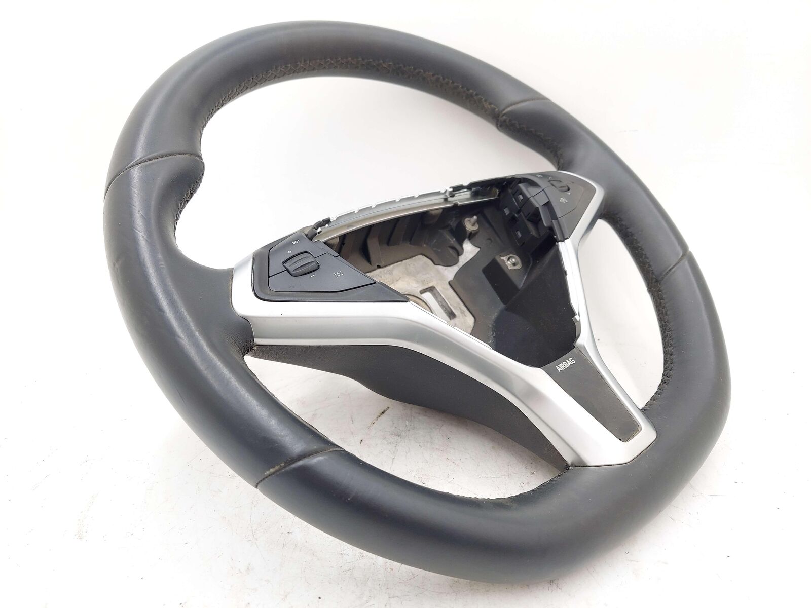 2013 Tesla S Steering Wheel Black Flat Bottom 1005279-00-D