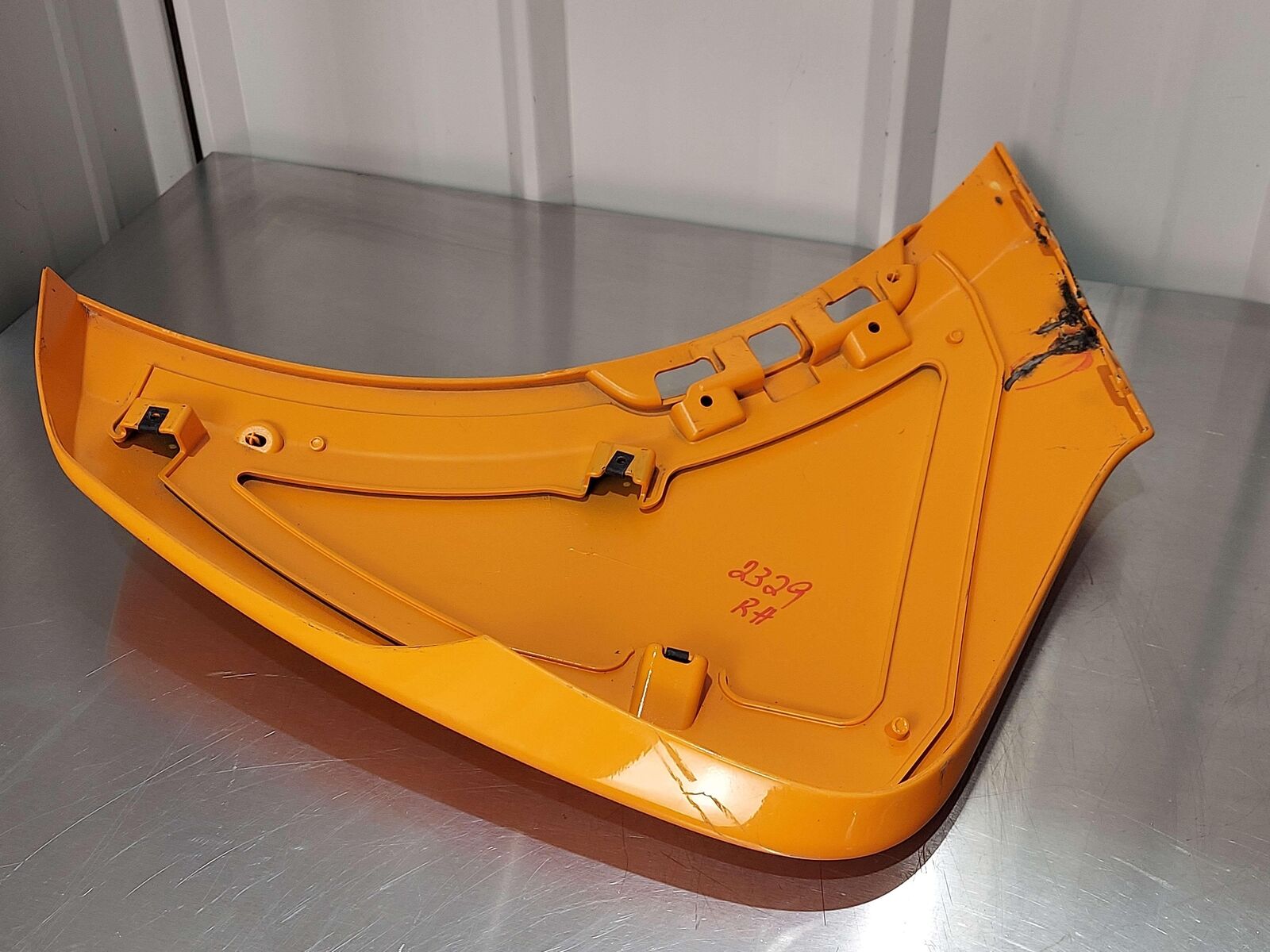 2023 Mclaren Artura Rear Bumper RH Right End Orange 3211 16AD758CP *NOTES*