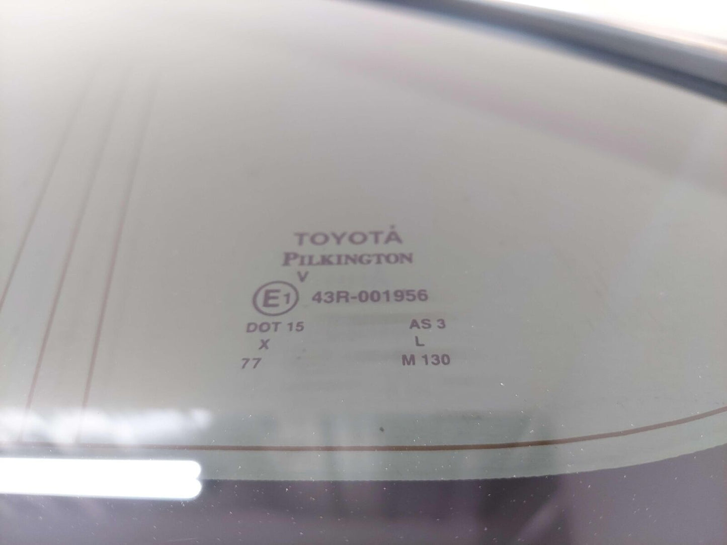 14-19 TOYOTA HIGHLANDER LEFT QUARTER WINDOW GLASS 627200E150