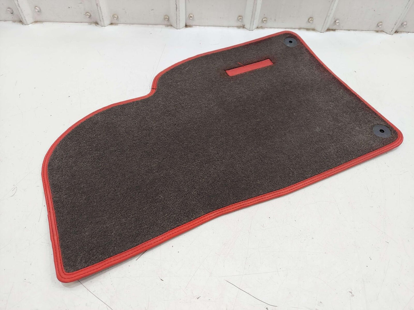 2014 PORSCHE 911 991 GT3 FLOOR MAT BLACK W/ RED TRIM *DISCOLORATION*