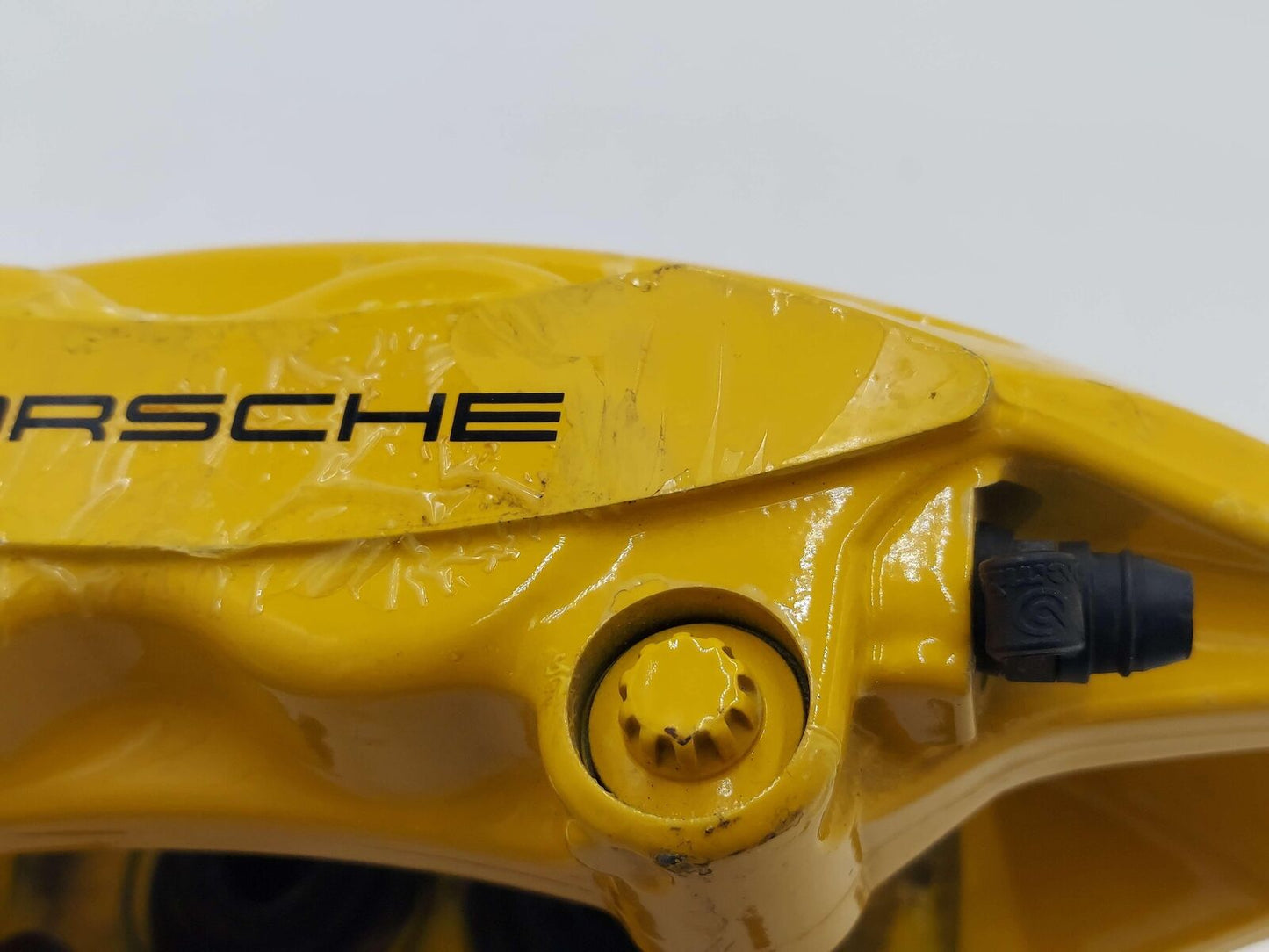 10-13 Porsche 911 997 Turbo S Rear Right Ceramic Brake Caliper Yellow 997352425