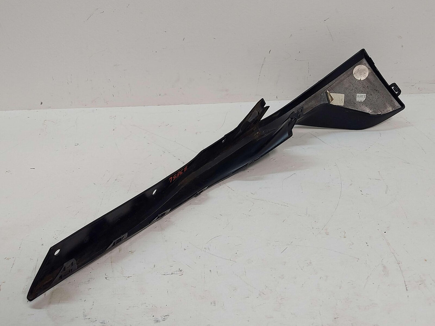 20-23 TOYOTA GR SUPRA FRONT LEFT BUMPER LOWER VALANCE BLACK *CRACKED*