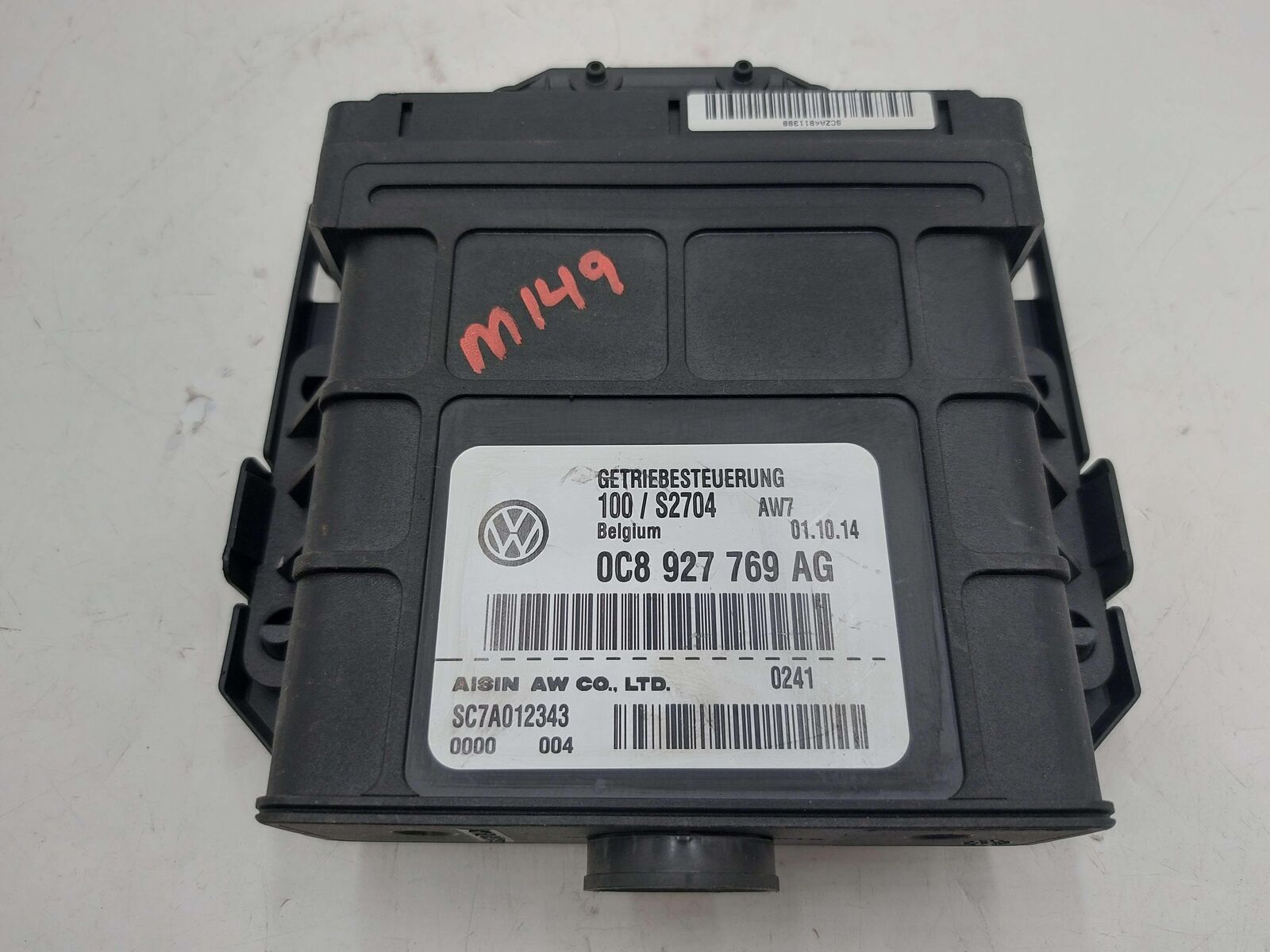 11-16 PORSCHE CAYENNE 0c8927769ag AUTOMATIC TRANSMISSION CONTROL MODULE