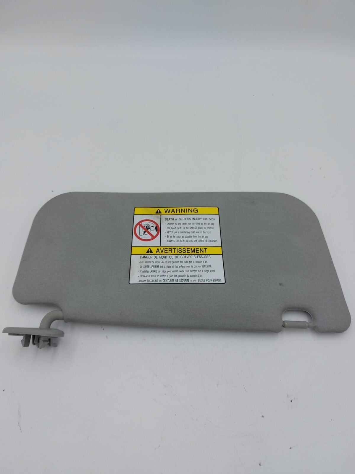 07-16 MITSUBISHI Evo Evolution X LH Left Sun Visor Grey Vinyl 80KM'S