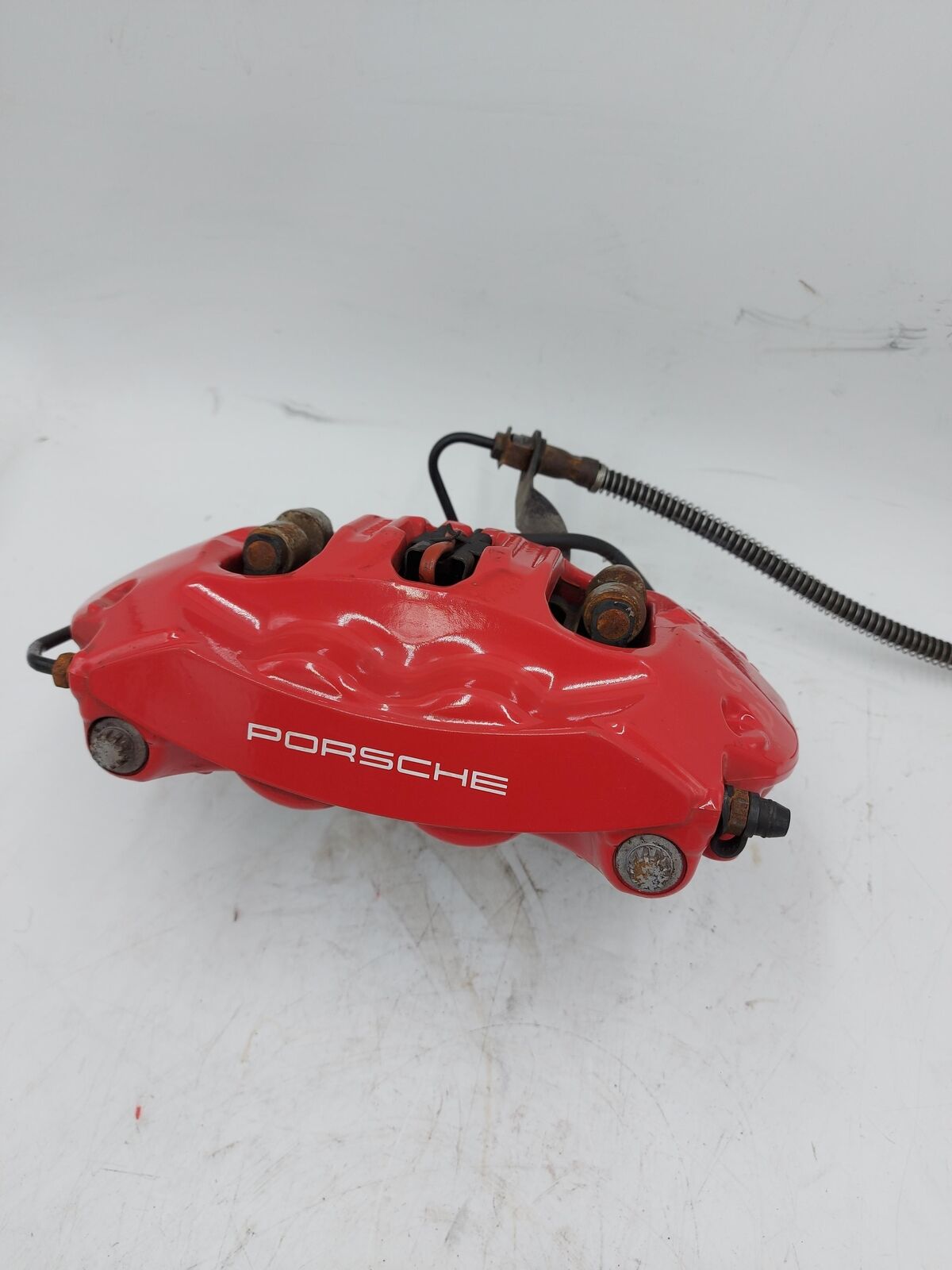 2020 PORSCHE 911 992 CARRERA 4S Left Caliper Lh rear red