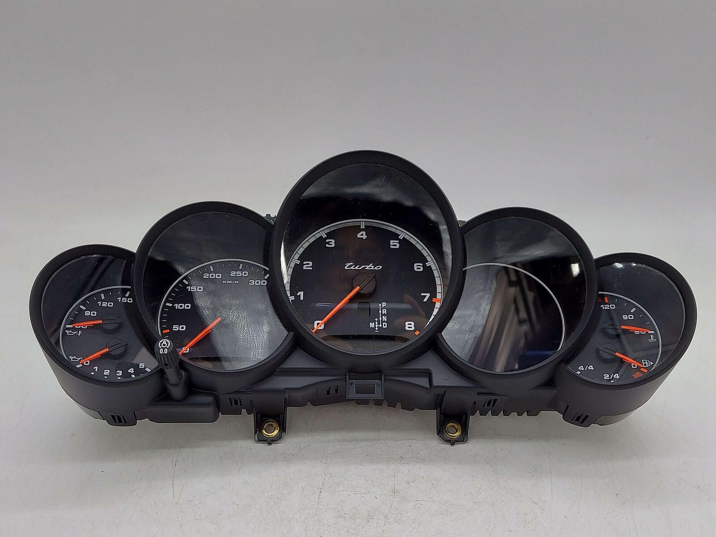 13-16 PORSCHE CAYENNE 92A TURBO SPEEDOMETER GAUGE CLUSTER 85K KM'S KPH *NOTE