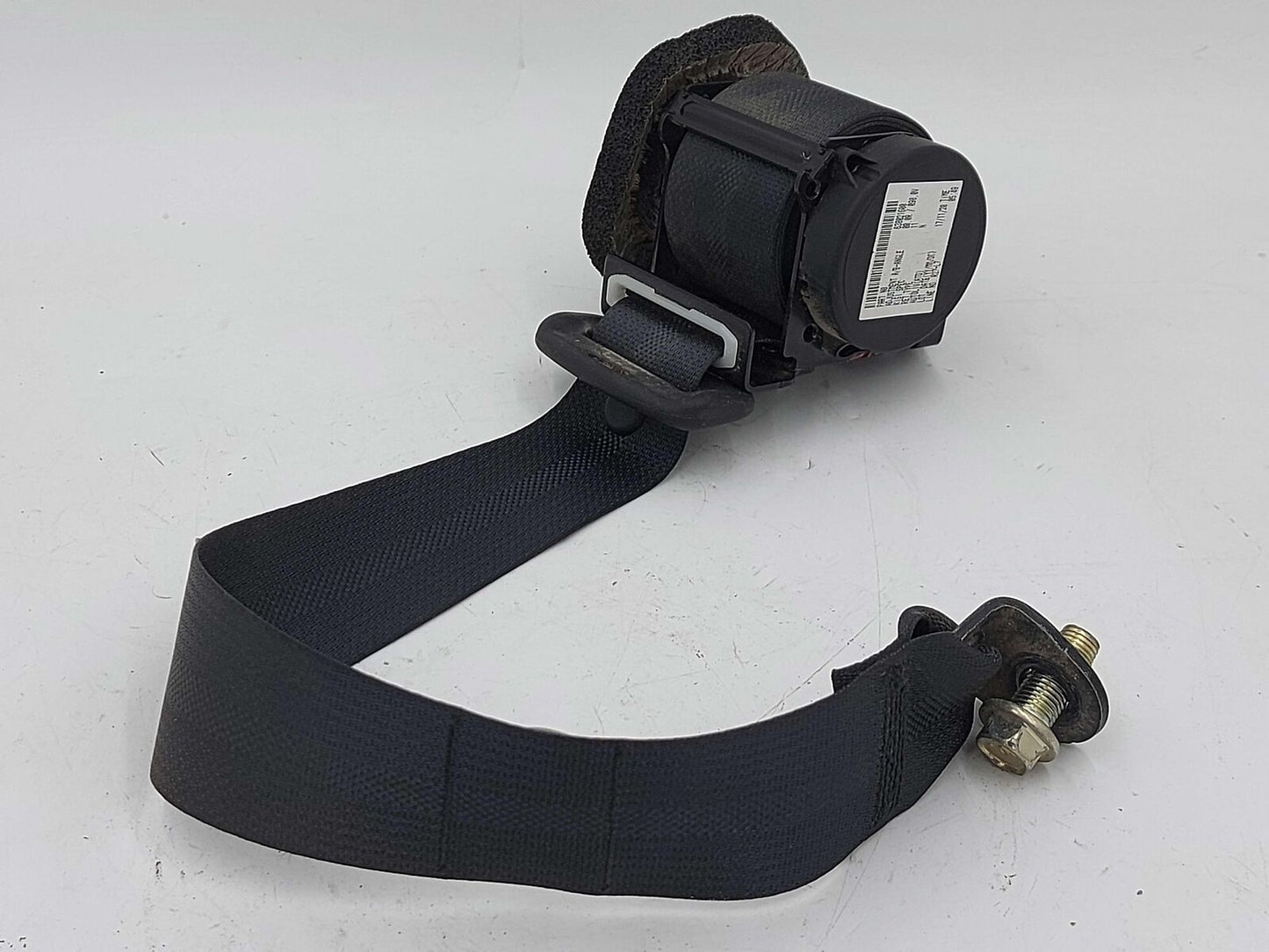 2018 NISSAN QASHQAI REAR LEFT SEAT BELT BLACK RETRACTOR