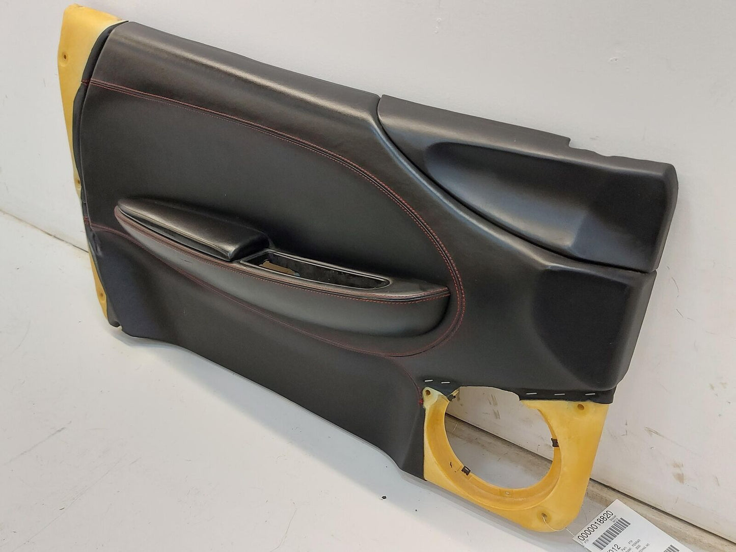 2000 FERRARI 360 MODENA Left Door Trim Panel Lh Black W/ red Stitching *scuffs*