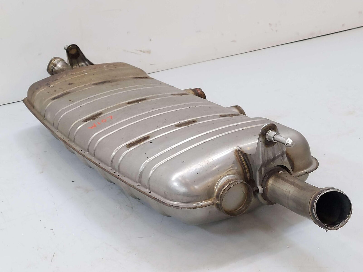 13-16 Porsche Cayenne 958 Diesel Exhaust Muffler 95811191080 146K KMS