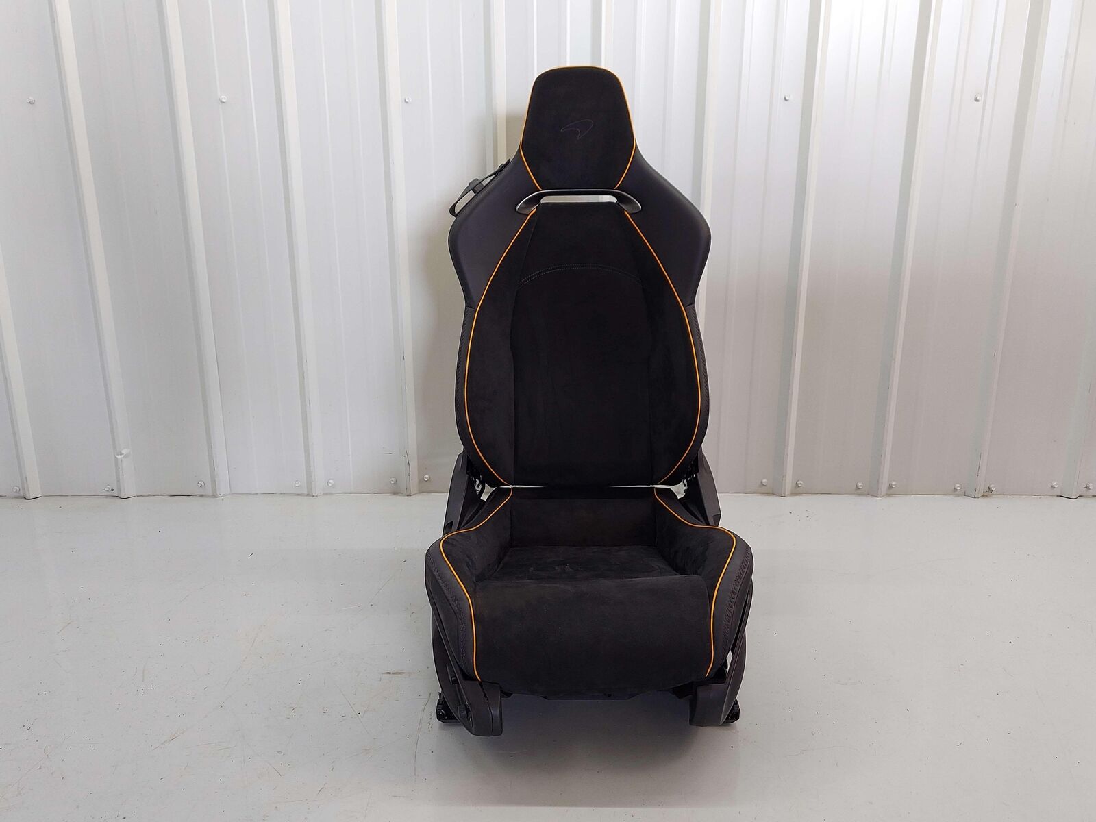 23 Mclaren Artura Front Right Seat Black Alcantara Leather W/Orange Piping Note