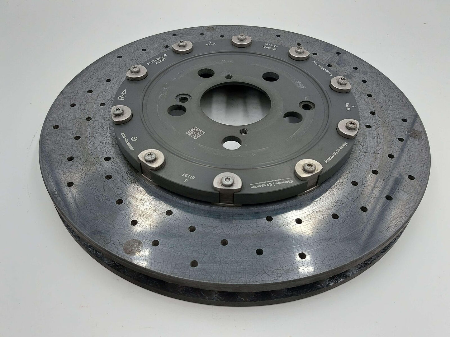 2022 MERCEDES AMG SL63 R232 REAR RIGHT BRAKE DISC ROTOR CARBON CERAMIC