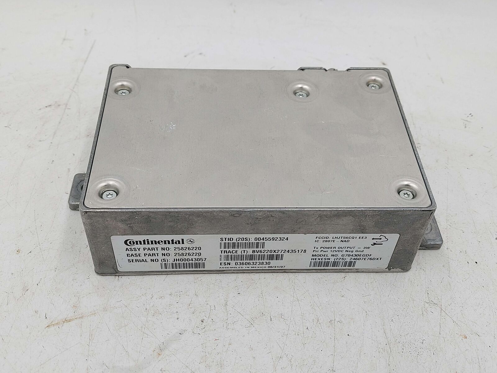 07-08 CHEVY CORVETTE ONSTAR COMMUNICATION CONTROL MODULE 25826220