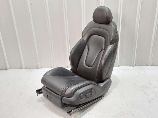 11-15 AUDI R8 FRONT LH LEFT SEAT BLACK LEATHER (JN) *FIRE DAMAGE!*