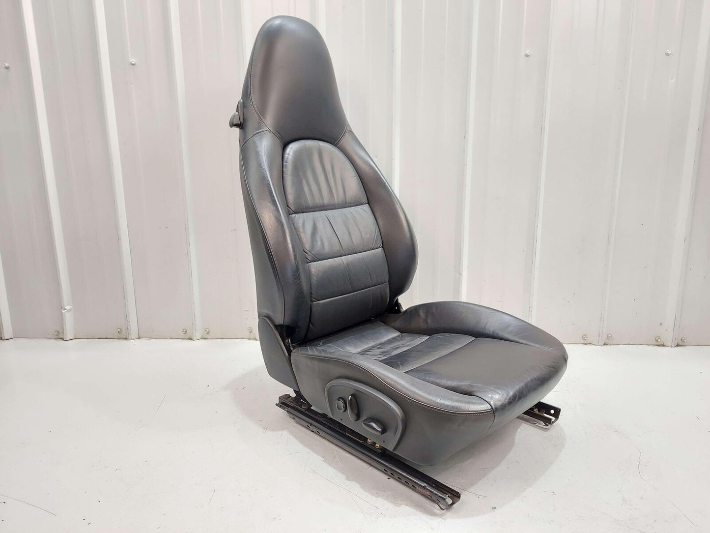 00-01 PORSCHE 911 996 CARRERA CABRIOLET FRONT RIGHT SEAT LEATHER BLACK