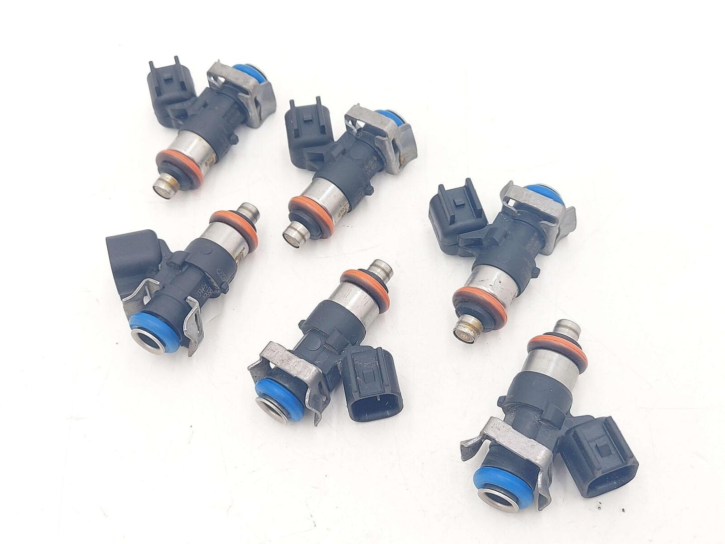 11-17 Ford Mustang 3.7L Set Of 6 Fuel Injection Injectors 0280158191 86K KMS